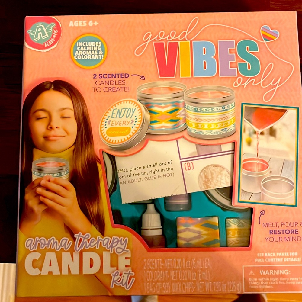 Good Vibes Only aroma therapy candle kit